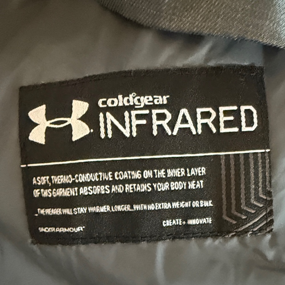 Under Armour Men's Dark Gray winter coat, two pieces - coldgear infrared - Picture 14 of 15